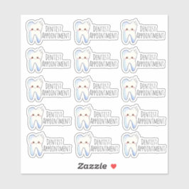 Zahnarzternennungsstand Aufkleber