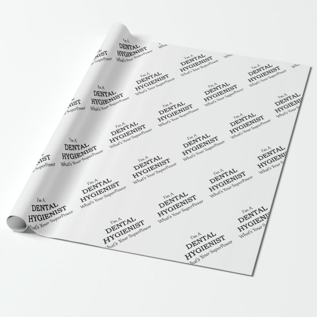 ZAHNARZTHELFER GESCHENKPAPIER (Ungerollt)