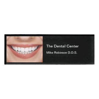 Zahnarzthelfer lächeln Thema Namenschild