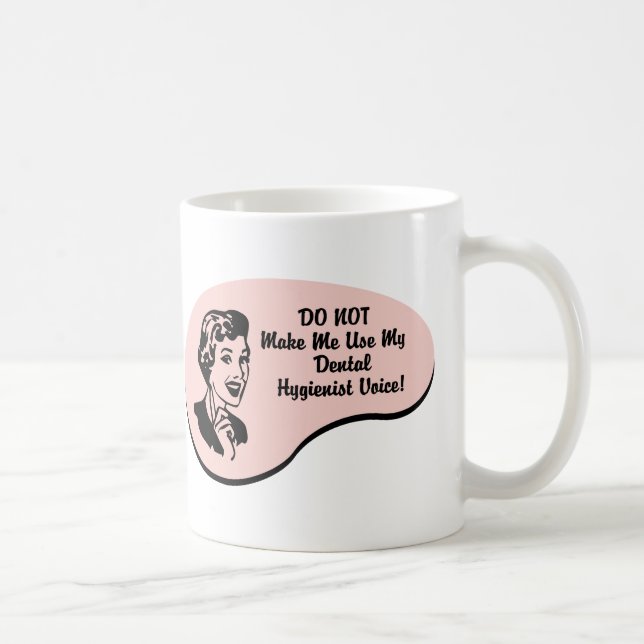 Zahnarzthelfer-Stimme Kaffeetasse (Rechts)