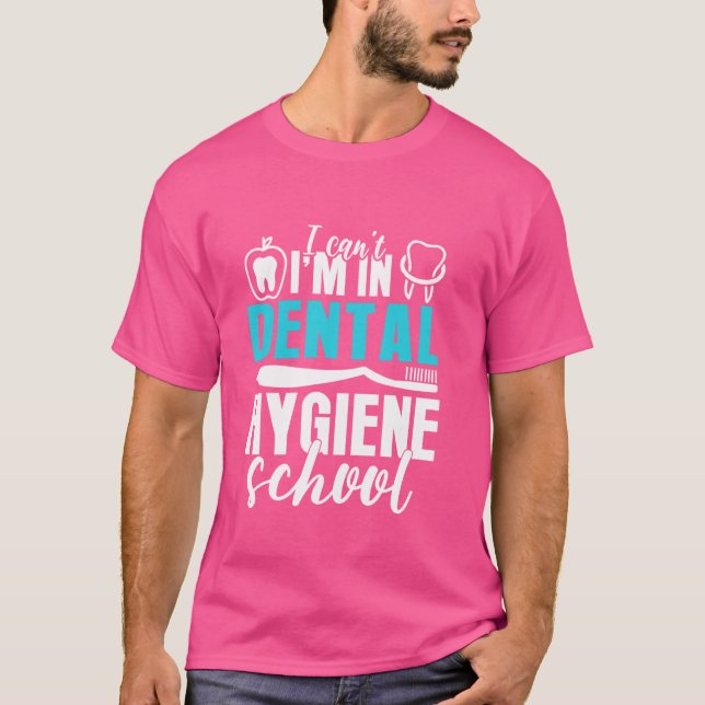 Zahnarzthygiene Schule Zahnstudentin Spaß Zahnarzt T-Shirt (Vorderseite)