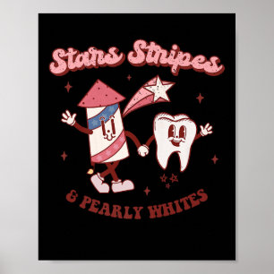 Zahnarzthygienist 4. Juli American Dentist Groo Poster