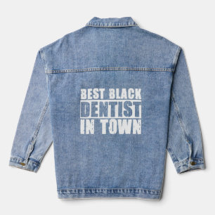 Zahnärztin Zähnenhygienin Black Dentist Jeansjacke