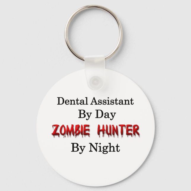 Zahnärztin/Zombie Hunter Schlüsselanhänger (Vorderseite)