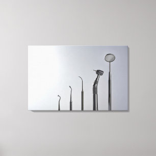 Zahnarztinstrumente Leinwanddruck