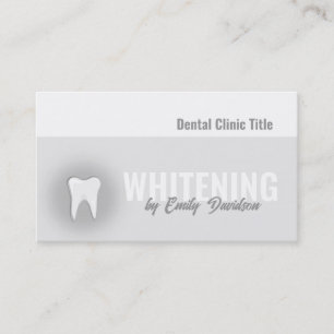Zahnarztklinik Teeth Whitening Visitenkarte