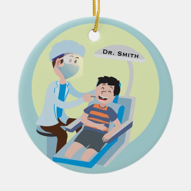 Zahnärztliche Keramik Ornament (Vorne)