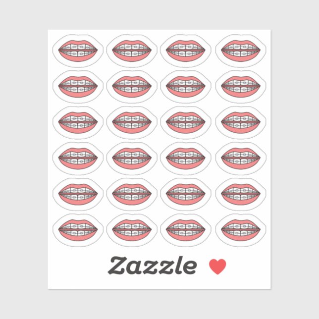 Zahnärztliche Versorgung Aufkleber (Blatt)