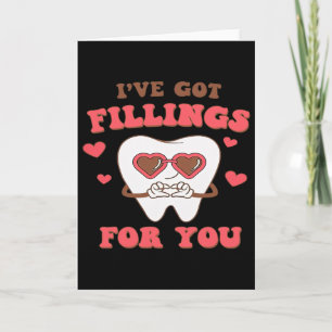 Zahnärztlicher Valentinstag Ich habe Füllungen für Karte