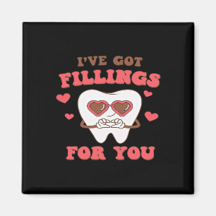 Zahnärztlicher Valentinstag Ich habe Füllungen für Magnet