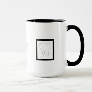 Zahnärztliches Design, Zahn und Zahnbürste Tasse