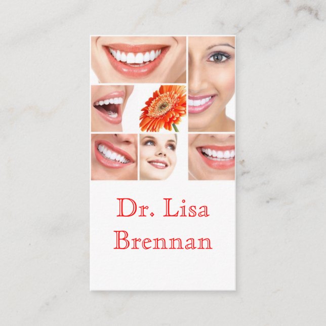 Zahnarztpraxis Privatklinik Medizin Visitenkarte (Vorderseite)