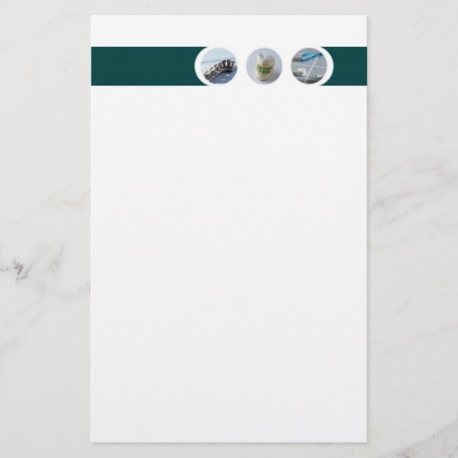 Zahnarztschlägerei Briefpapier (Vorderseite)