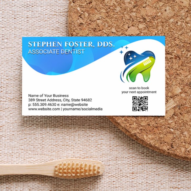 Zahnarztsymbol | QR Code Business Card Visitenkarte (Von Creator hochgeladen)