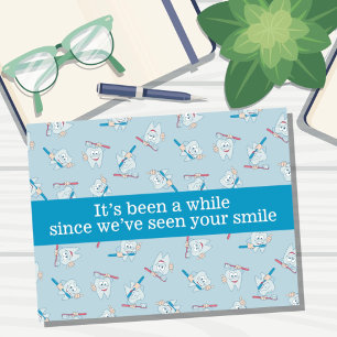 Zahnarzttermin-Erinnerungskarte Postkarte