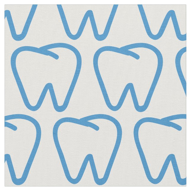 Zahnarzttester Orthodontist Pattern Stoff (Nahaufnahme)