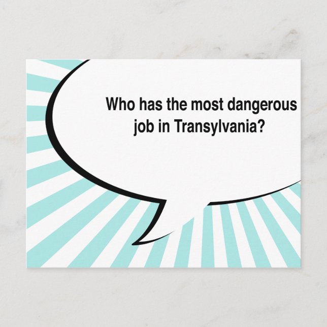 Zahnarztwitz Postkarte (Vorderseite)