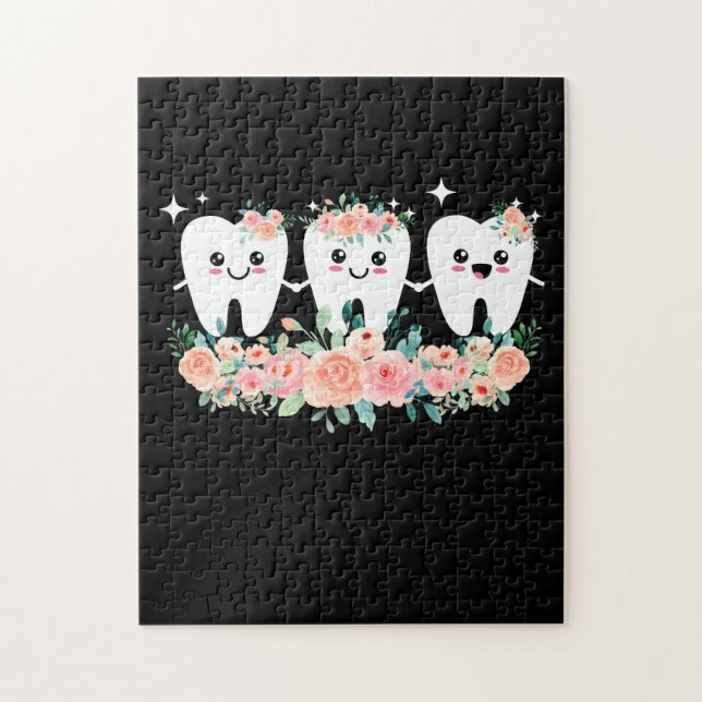 Zahnarztzahnarzt für Mundhygiene Puzzle (Vertikal)