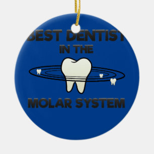 Zahnarztzahnarzt Zahnzähne Zahnzahn Galaxy Molar Keramik Ornament