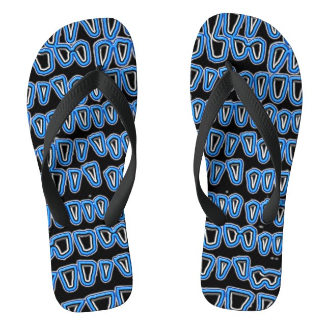 Zahnarztzahnärztin Orthodontist NEON BLUE Flip Flops (Fußbett)