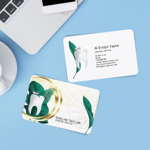 Zahnarztzähne Zahnheilkunde Whitening Blumenbus Visitenkarte