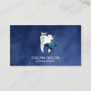 Zahnarztzähne Zahnheilkunde Whitening Butterfly Visitenkarte