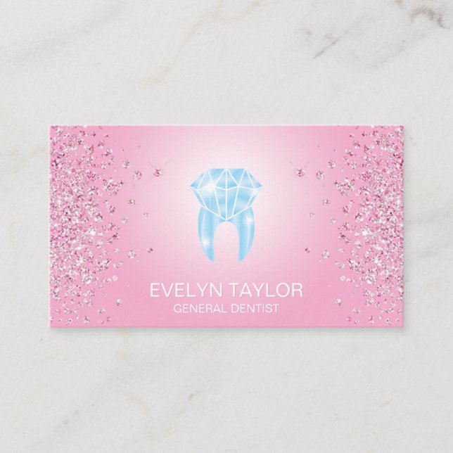 Zahnarztzähne Zahnheilmittel Lächeln Visitenkarte (Vorderseite)