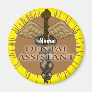 Zahnassistent Caduceus Magnet