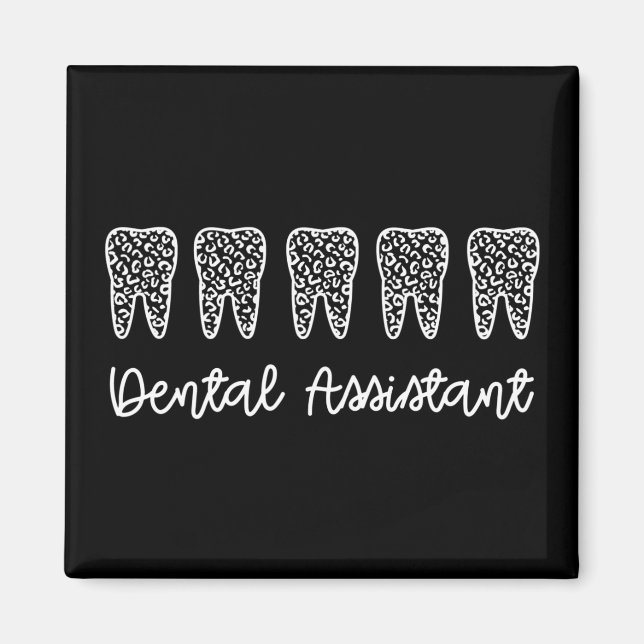 Zahnassistent | Geschenke für Assistenzzahnärzte Magnet (Vorne)
