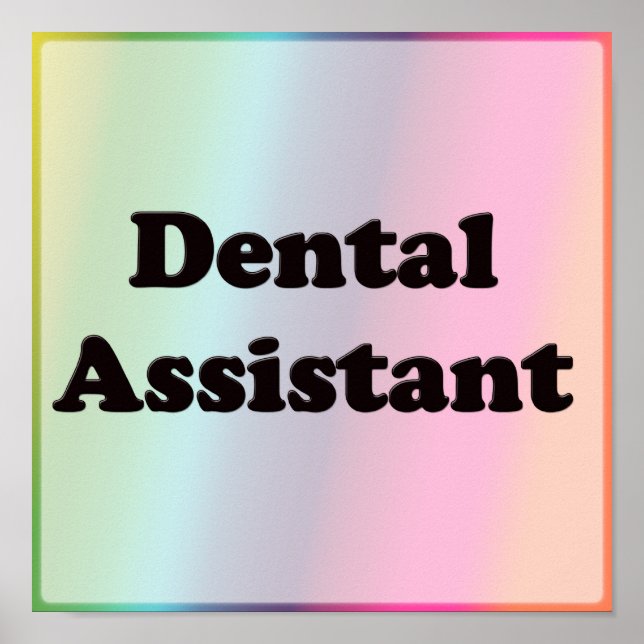 Zahnassistent Poster (Vorne)