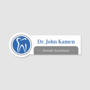 Zahnassistent Zehntel-Logo-Tag Namensschild