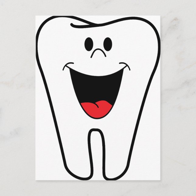 Zahnbild Postkarte (Vorderseite)