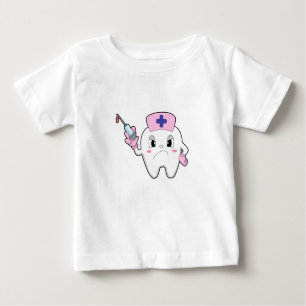 Zähne als Krankenschwester mit Spritze.PNG Baby T-shirt