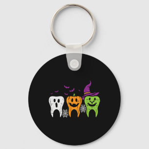 Zähne Geist Kürbis Hexe Süße Zahn Halloween De Schlüsselanhänger