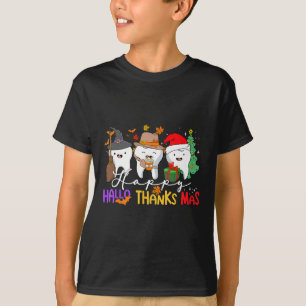 Zähne Halloween Erntedank Weihnachtskids Men De T-Shirt