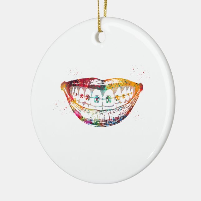 Zähne Keramik Ornament (Links)