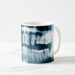 Zähne Röntgenaufnahme Kaffeetasse