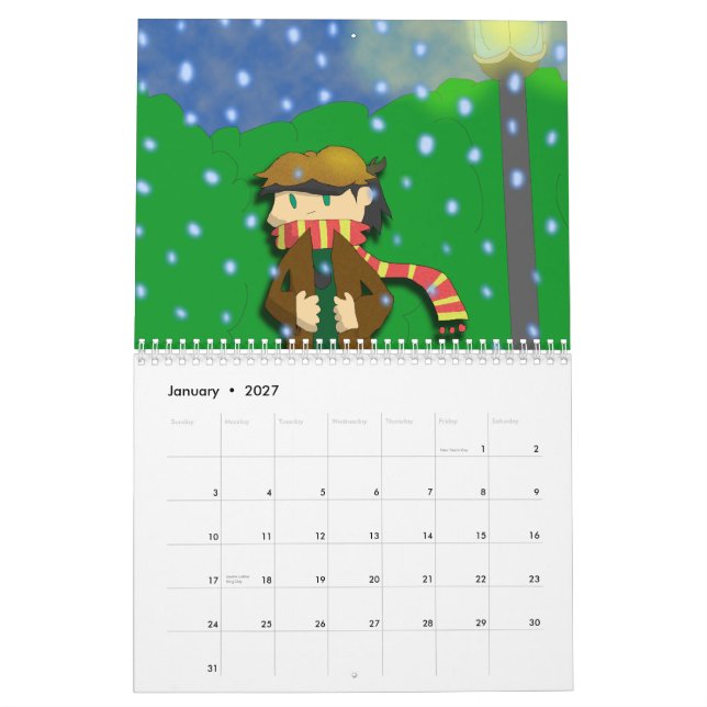 ZÄHNE tragen 2014 ein Kalender (Jan 2027)