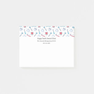 Zähne und Werkzeuge Zahnarzt Post-it Klebezettel