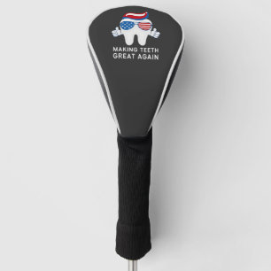 Zähne wieder groß 4. Juli Zahn Golf Headcover