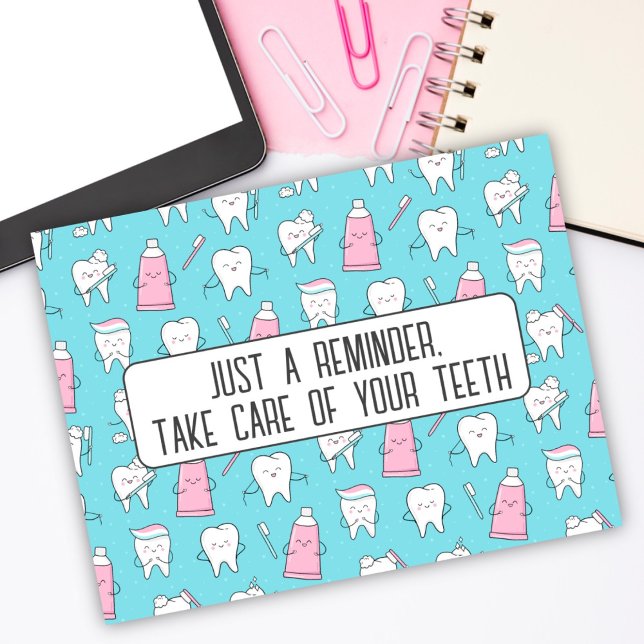 Zahnersatz Erinnerung Postkarte (Von Creator hochgeladen)