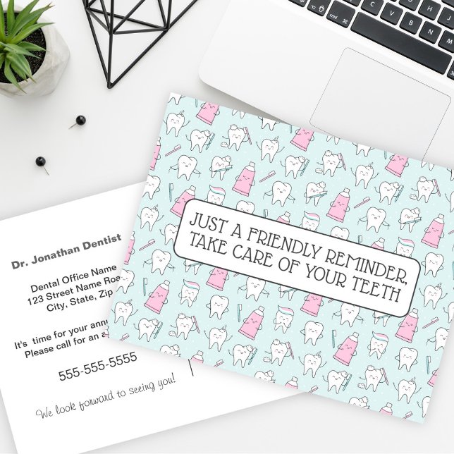Zahnersatz Erinnerung Postkarte (Von Creator hochgeladen)