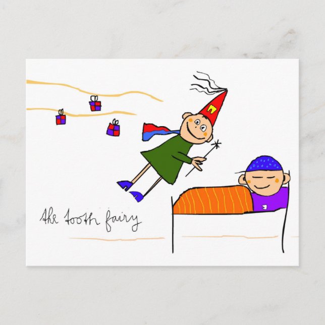 "Zahnfee" Postkarte (Vorderseite)