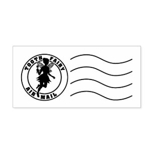 Zahnfee-Silhouette-Brief-Porto-Post Gummistempel