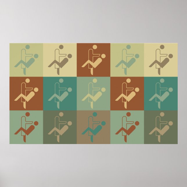 Zahnhygiene Pop Art Poster (Vorne)