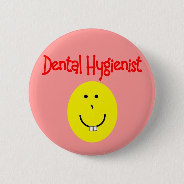 Zahnhygienische Geschenke - Funny Button (Vorderseite)