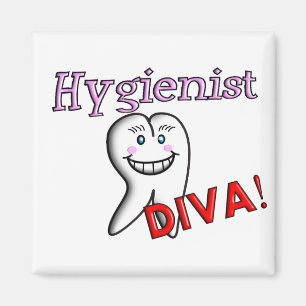 Zahnhygienischer Geschenke "Hygienist DIVA"! Magnet