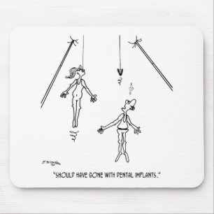 Zahnimplantat-Cartoon 9468 Mousepad