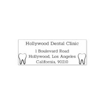 Zahnklinik-Adresse Selbstfarbige Briefmarke aus Ka