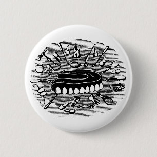 Zahnknopf Button